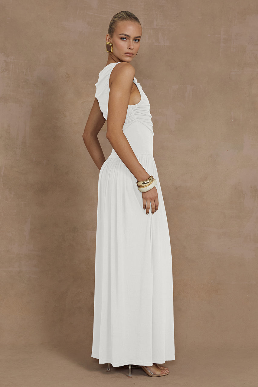 Nalla Maxi Dress - White - SHOPJAUS - JAUS