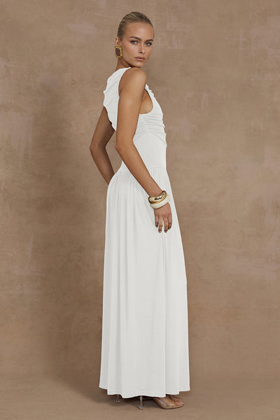 Nalla Maxi Dress - White - SHOPJAUS - JAUS