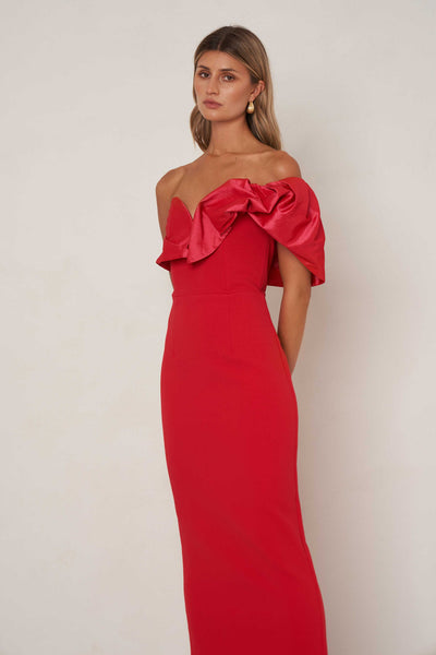 Naomi Dress - Red - SHOPJAUS - JAUS