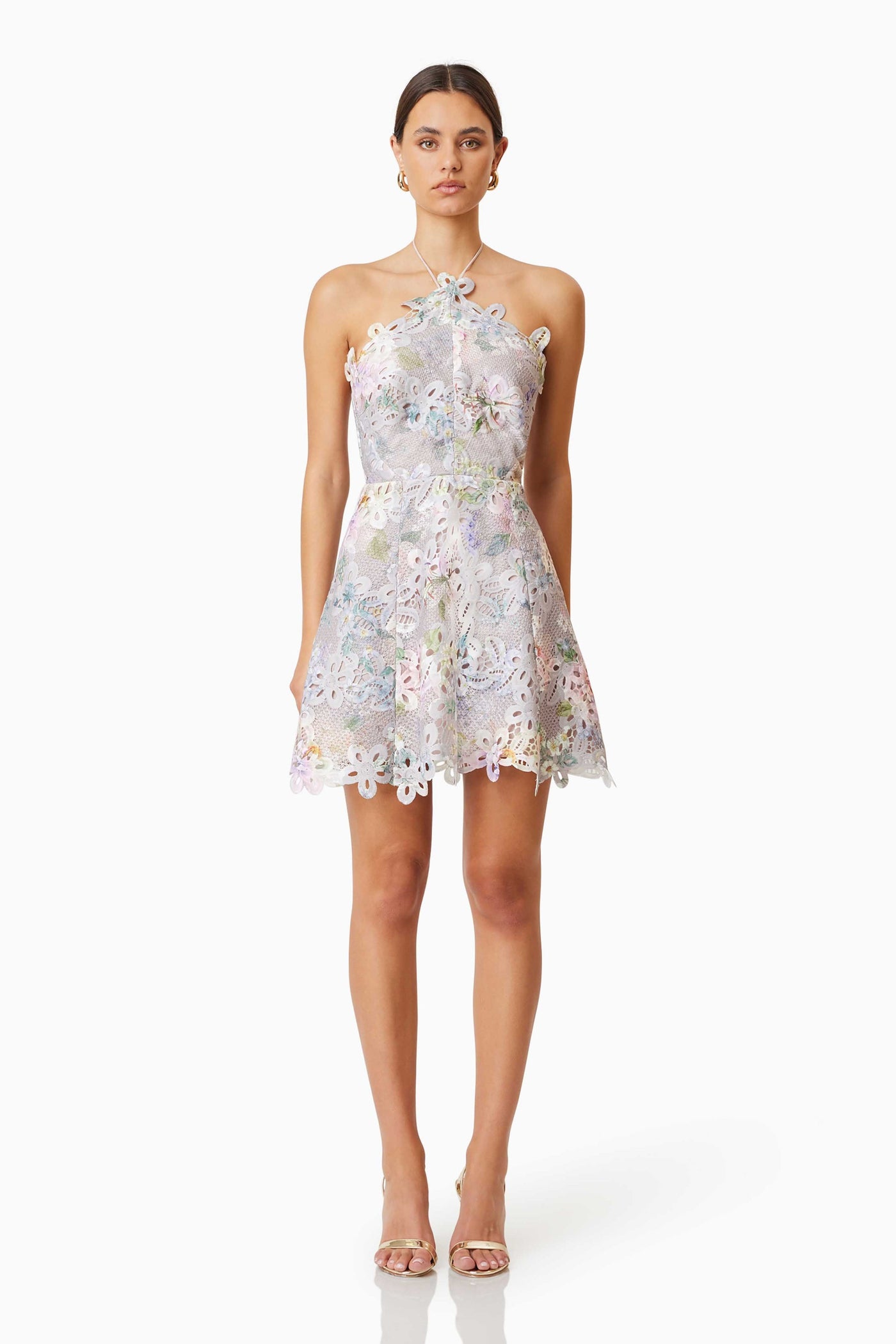 Jacinta Mini Dress - Taupe Multi - SHOPJAUS - JAUS