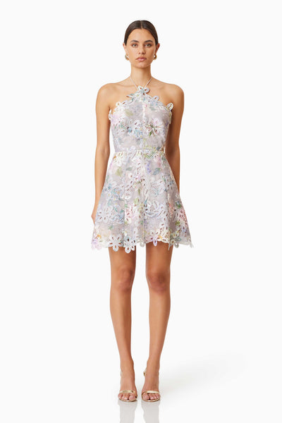 Jacinta Mini Dress - Taupe Multi - SHOPJAUS - JAUS