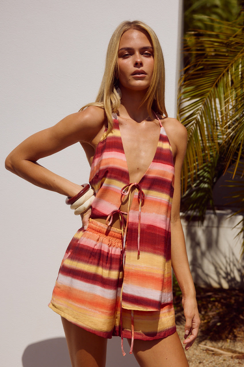 Octavia Top - Zayna Orange - SHOPJAUS - JAUS
