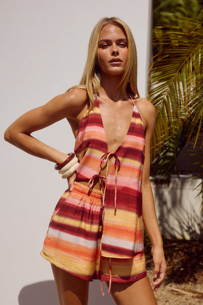 Octavia Top - Zayna Orange - SHOPJAUS - JAUS