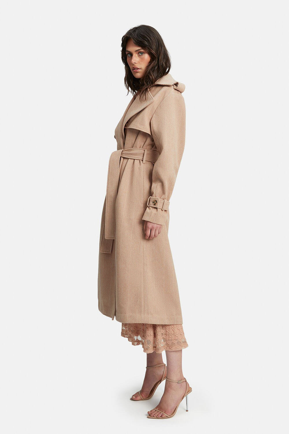Oversized Trench - Herringbone | JAUS
