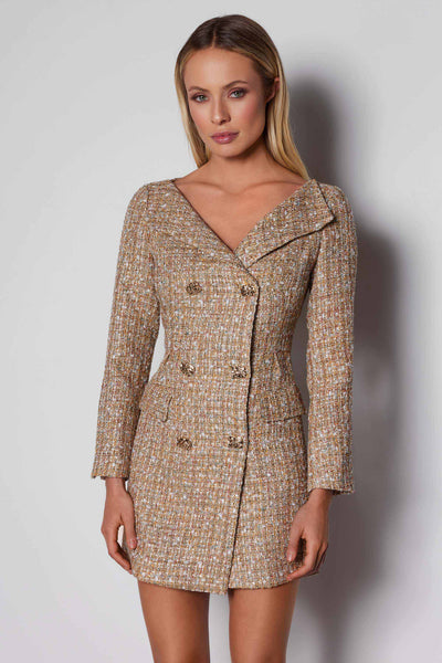 Oliver Dress - Gold - SHOPJAUS - JAUS