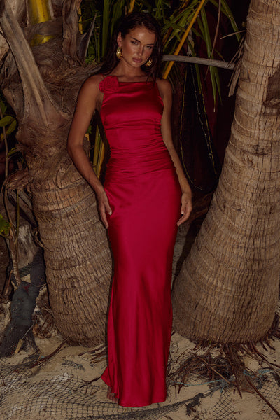 Pianni Maxi Dress - Red - SHOPJAUS - JAUS
