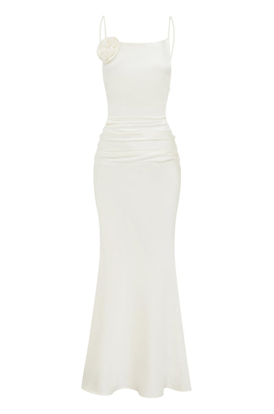 Pianni Maxi Dress - Cream - SHOPJAUS - JAUS