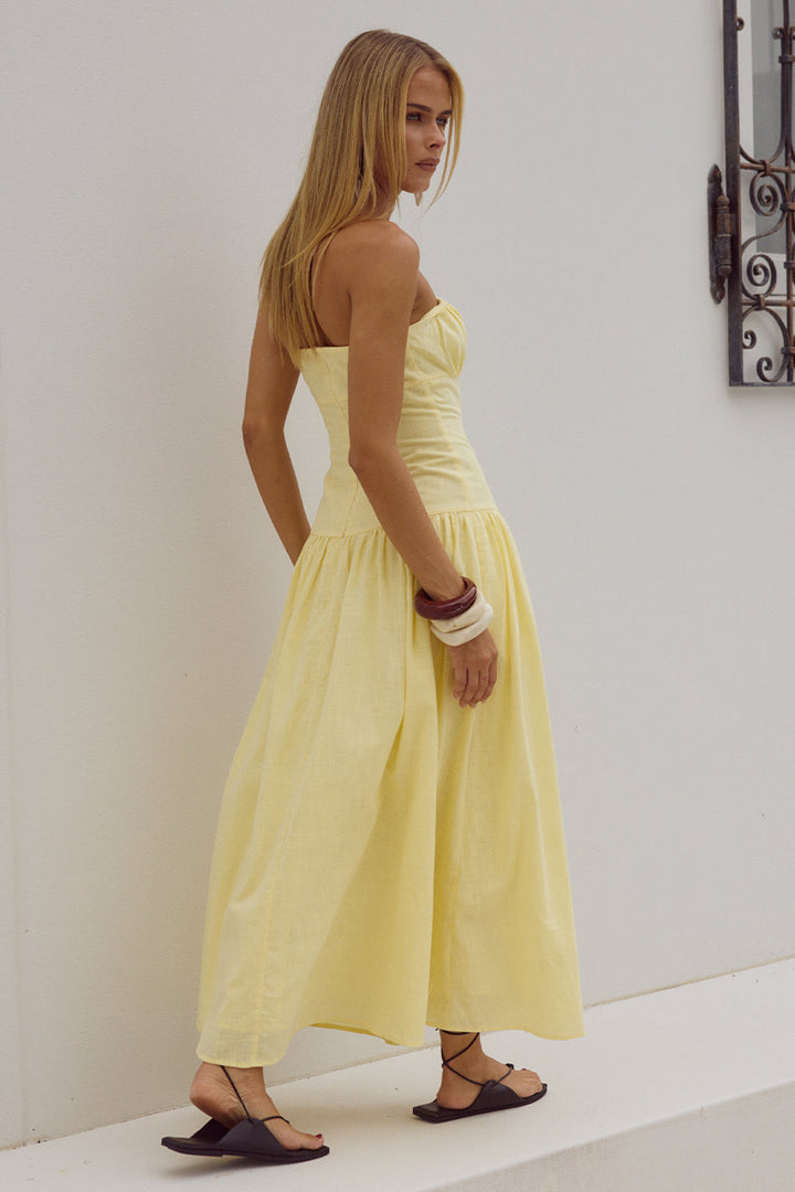 poppy midi dress Poppy Midi Dress - Lemon
