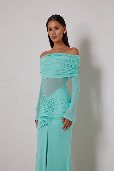 Paige Dress - Turquoise