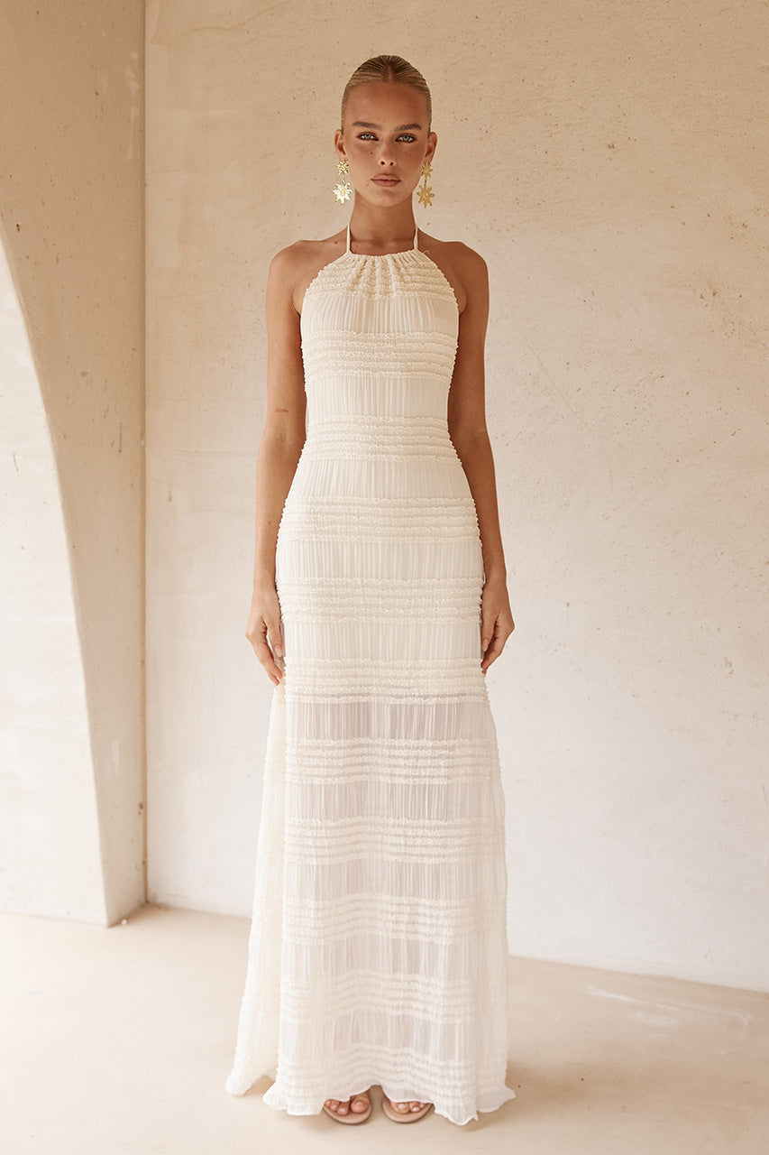Ralita Maxi Dress - Cream - SHOPJAUS - JAUS