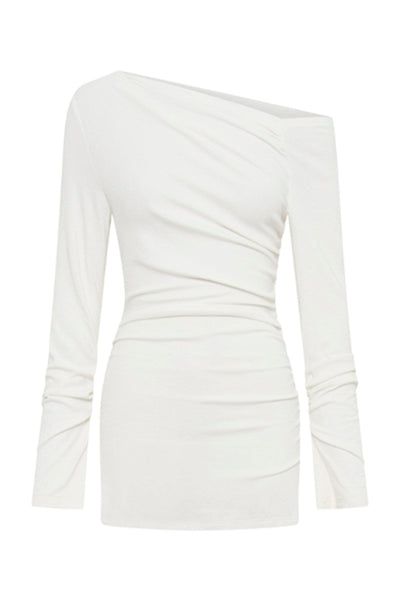 Reyna Mini Dress - White - SHOPJAUS - JAUS