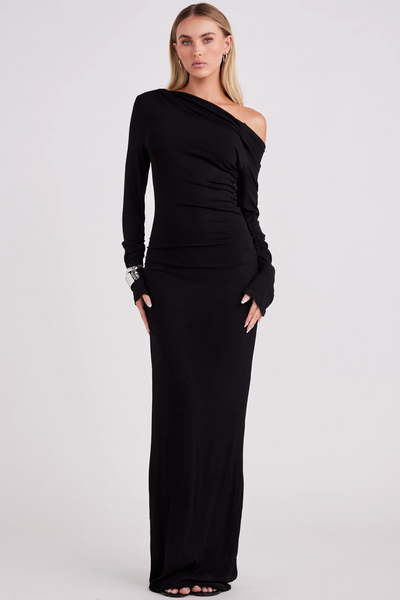 Reyna Maxi Dress - Black - SHOPJAUS - JAUS
