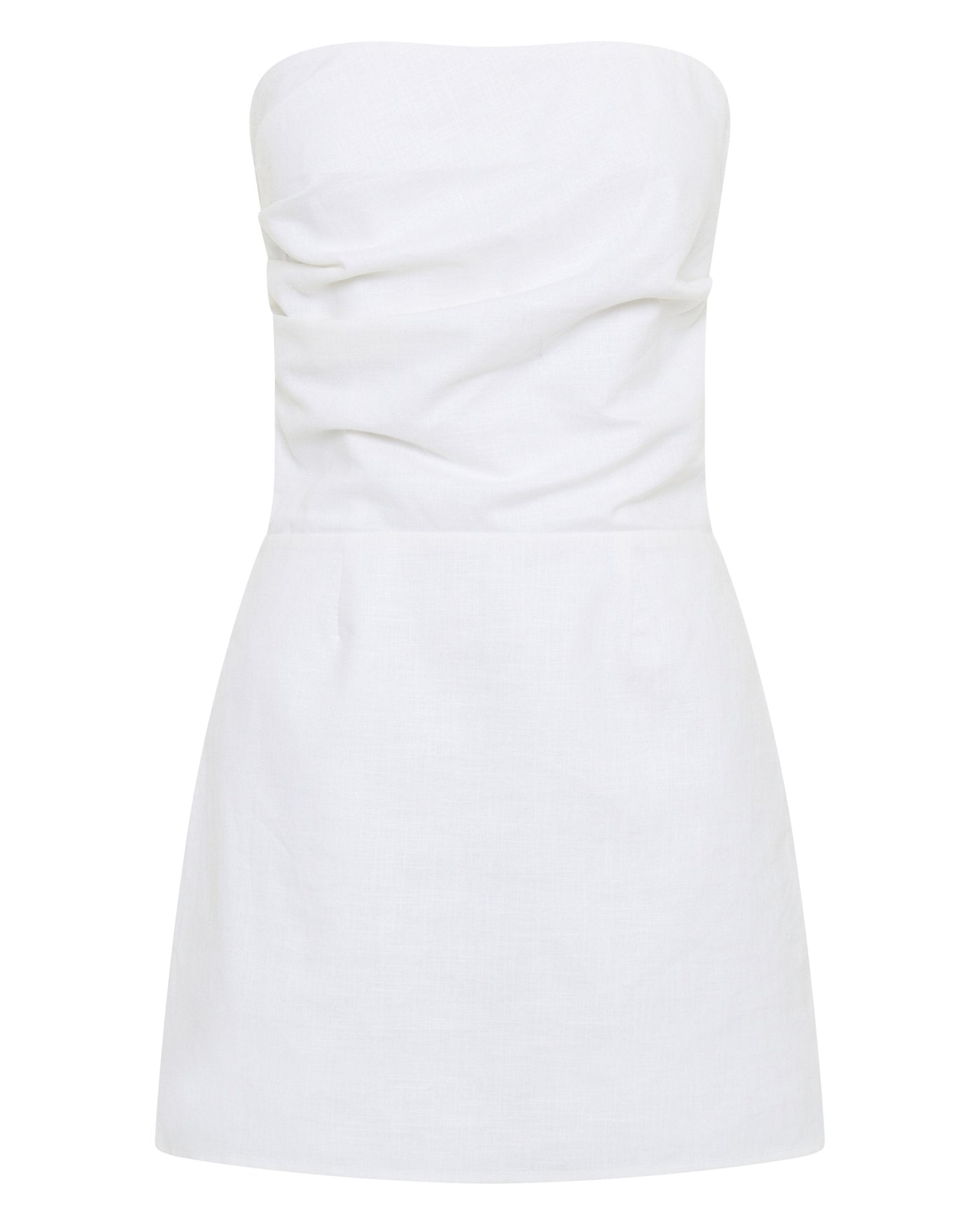 Romi Linen Dress - White - SHOPJAUS - JAUS