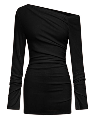 Reyna Mini Dress - Black - SHOPJAUS - JAUS