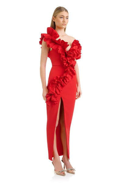 Rosanna Dress - Red - SHOPJAUS - JAUS