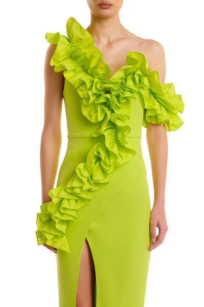 Rosanna Dress - Lime - SHOPJAUS - JAUS