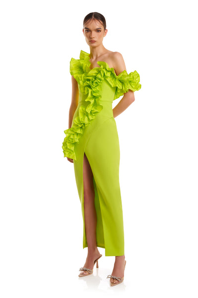 Rosanna Dress - Lime - SHOPJAUS - JAUS