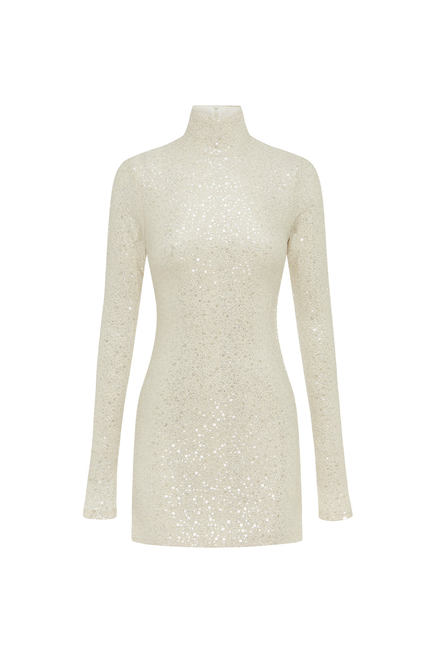 chloe Mini Dress - Champagne - SHOPJAUS - JAUS