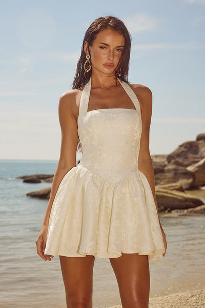 Sabina Mini Dress - Ivory - SHOPJAUS - JAUS