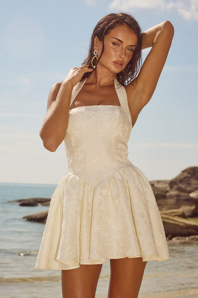 Sabina Mini Dress - Ivory - SHOPJAUS - JAUS