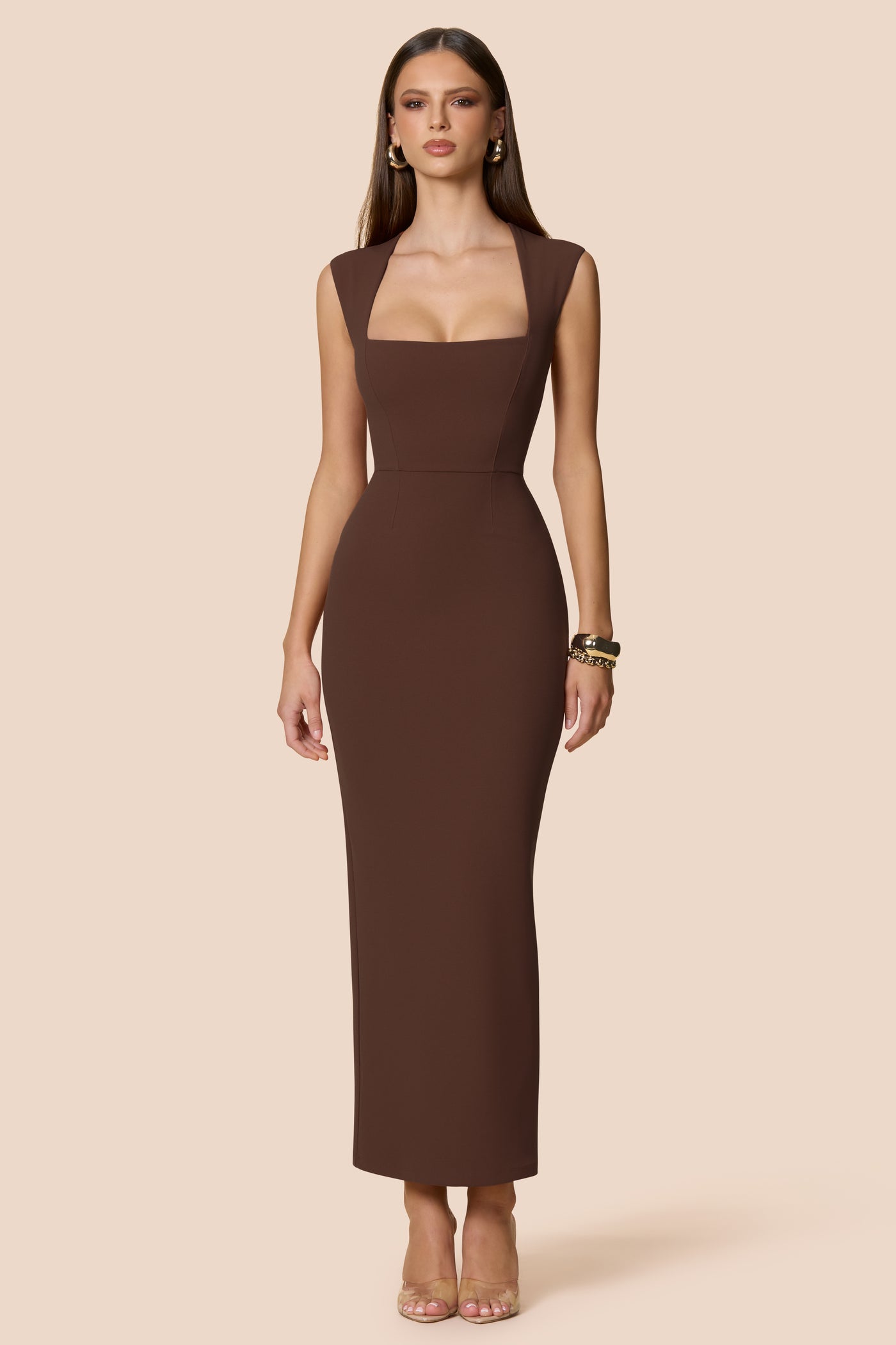 cocoa bridesmaid dresses Nookie Savannah Midi Dress - Cocoa