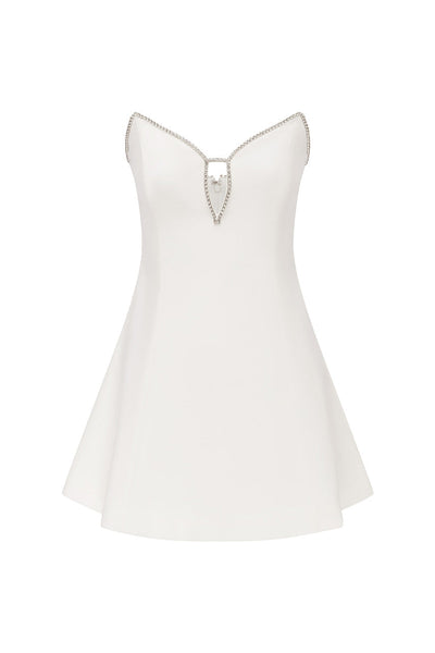 Sephora Mini Dress - Ivory - SHOPJAUS - JAUS