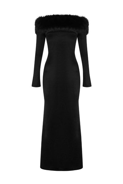 Siani Maxi Dress - Black - SHOPJAUS - JAUS