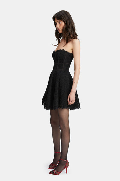 Skylar Lace Mini Dress - Black - SHOPJAUS - JAUS
