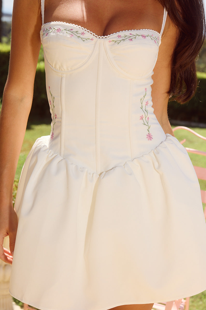 Socora Mini Dress - White - SHOPJAUS - JAUS