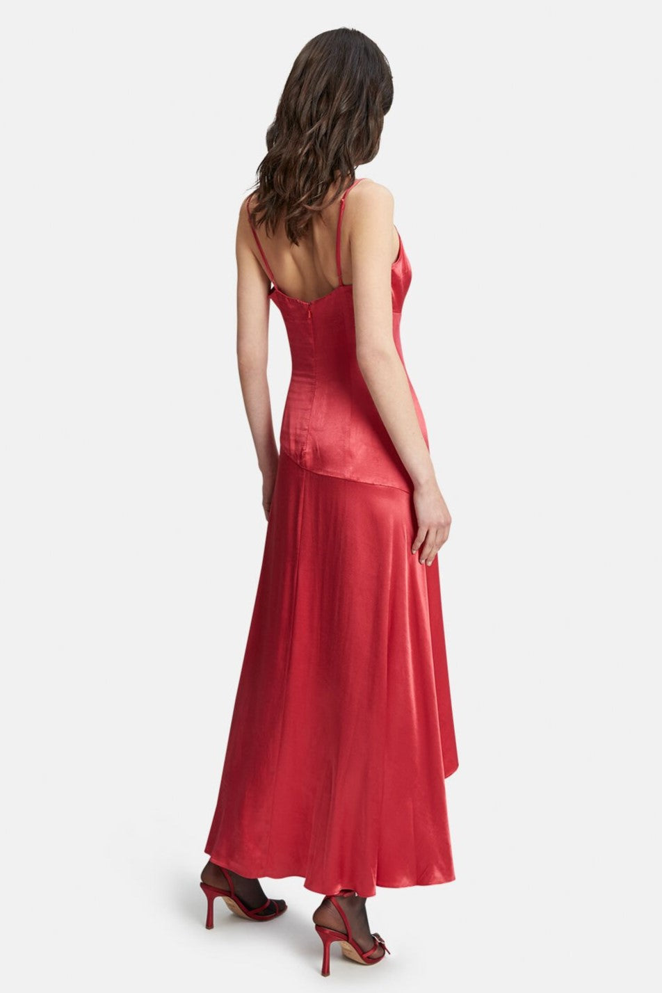 sorella midi dress Ruffle - Wine The Sorella Dress is character:Mrs Claus Color:LT.BLUE ASTR the Label Revery