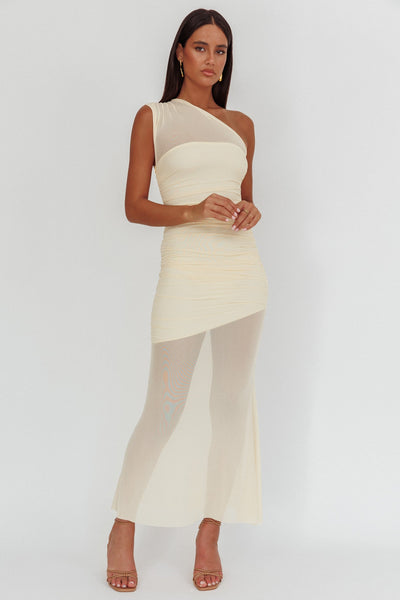Vanity Maxi Dress - Butter - SHOPJAUS - JAUS