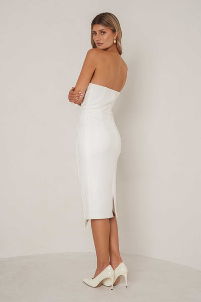 Sara Dress - White - SHOPJAUS - JAUS
