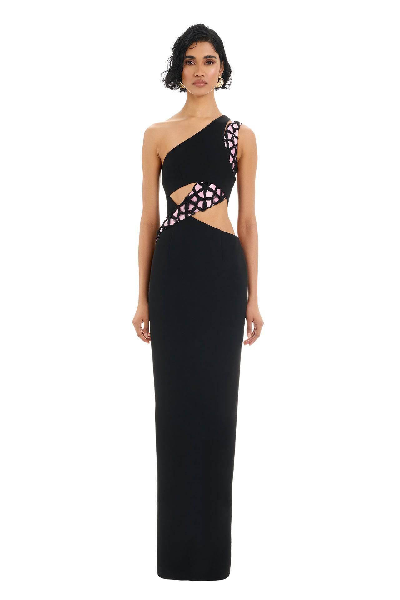 Shay Gown - Black/Pink - SHOPJAUS - JAUS