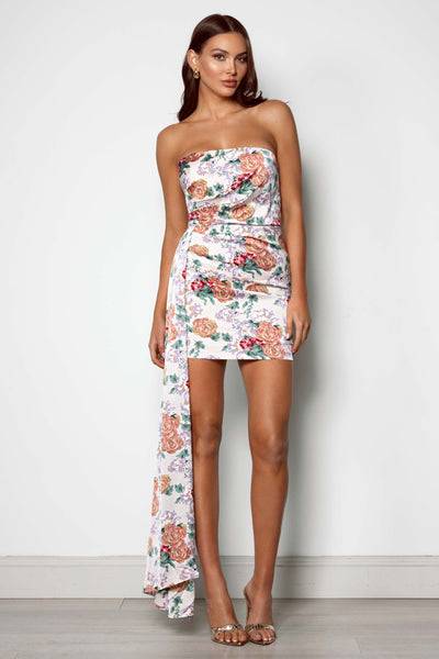 Silias Dress - Orange Floral - SHOPJAUS - JAUS