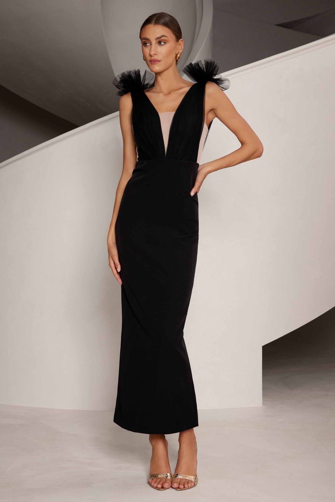 Sylvia Dress - Black - SHOPJAUS - JAUS