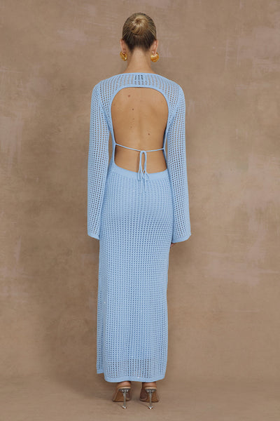 Tasha Midi Dress - Light Blue - SHOPJAUS - JAUS