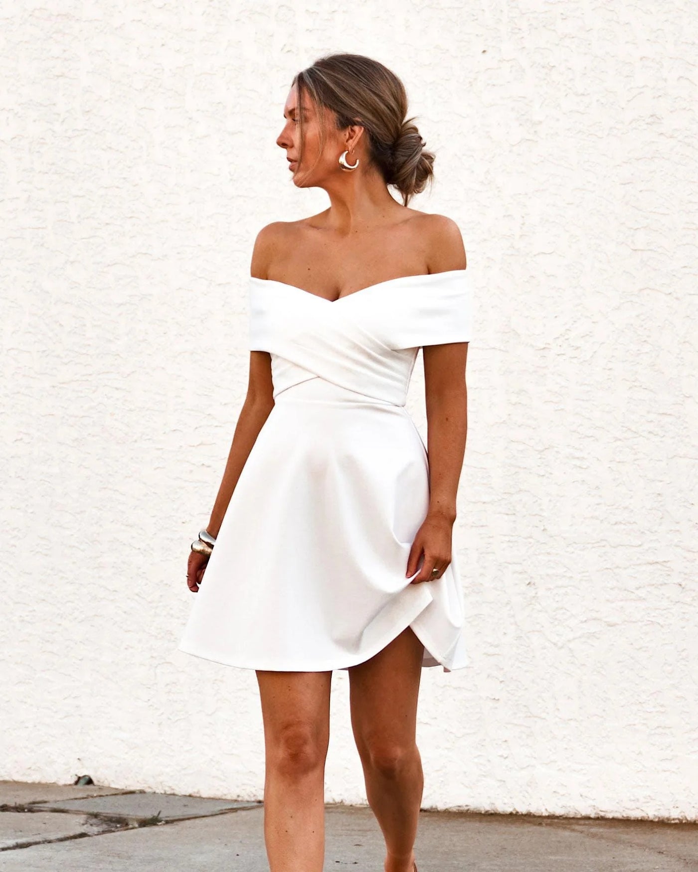 Britt Dress - White (PREORDER) - SHOPJAUS - JAUS