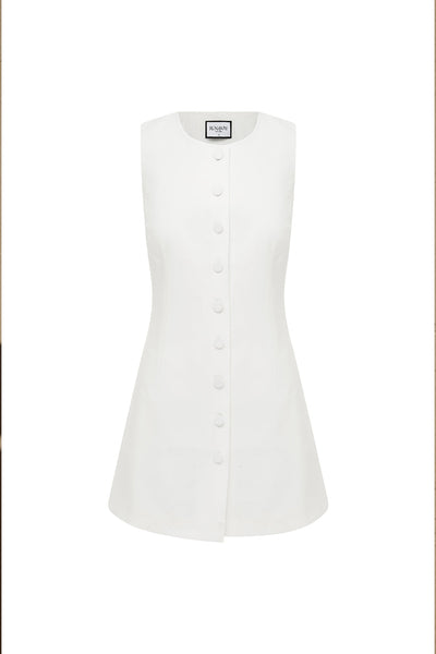 Tylah Mini Dress - White - SHOPJAUS - JAUS