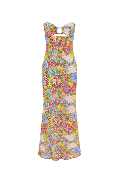Velza Strapless Dress - Anacapri Pink - SHOPJAUS - JAUS