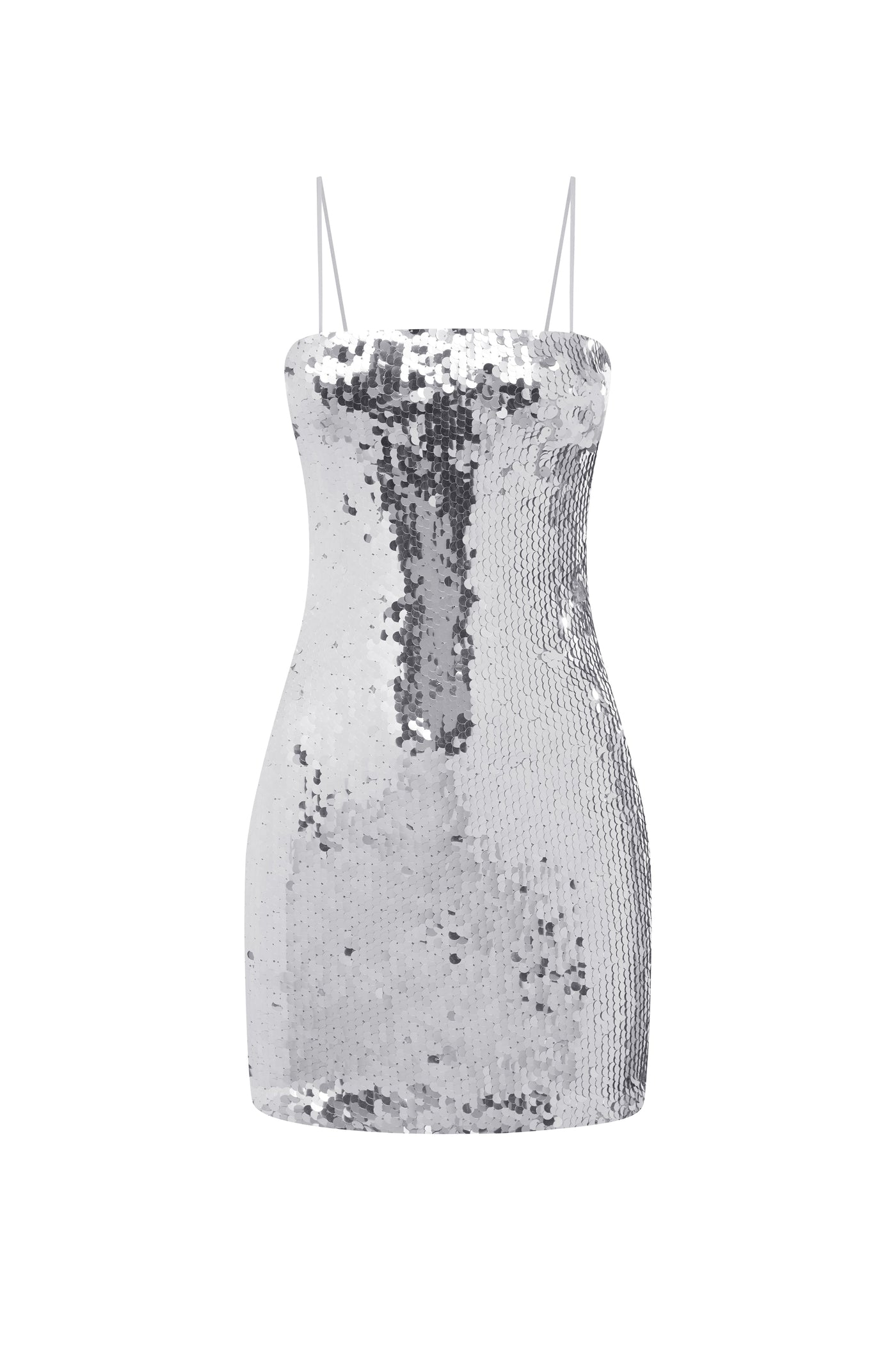 Vesina Mini Dress - Silver - SHOPJAUS - JAUS