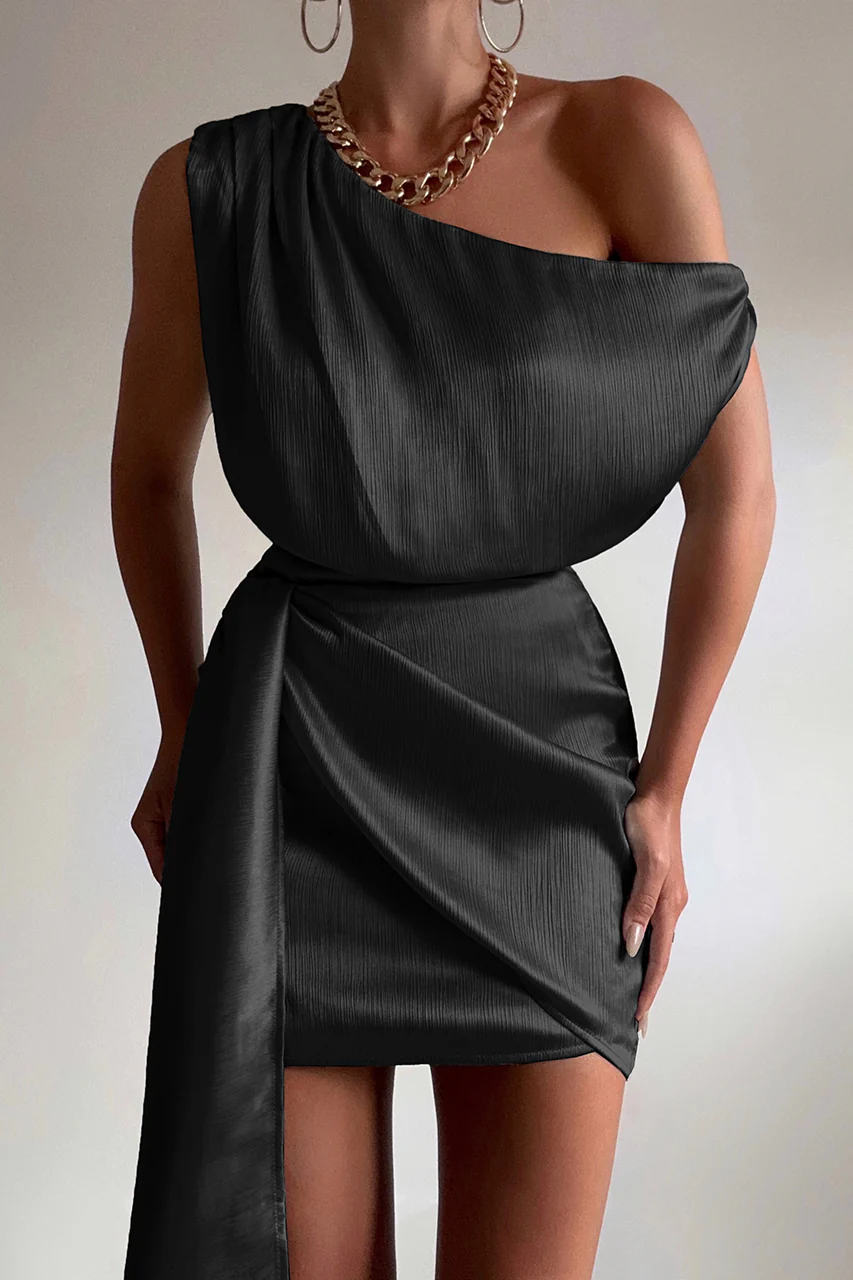 Kharismata Mini Dress - Black - SHOPJAUS - JAUS