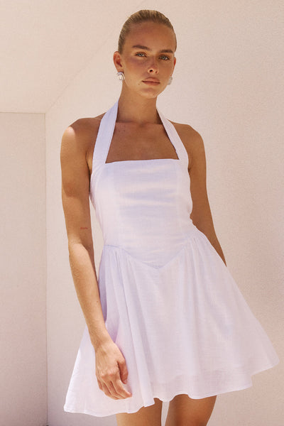 Solara Mini Dress - White - SHOPJAUS - JAUS