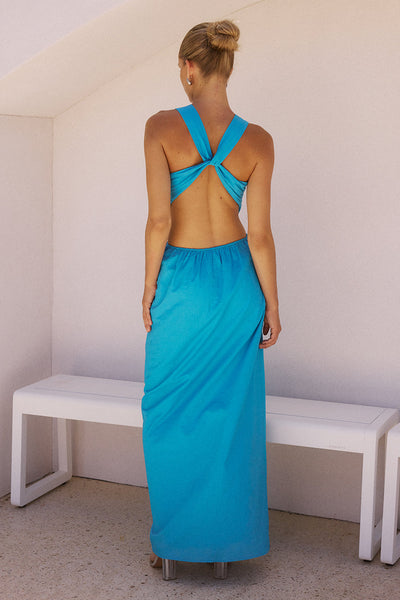 Murila Maxi Dress - Blue - SHOPJAUS - JAUS