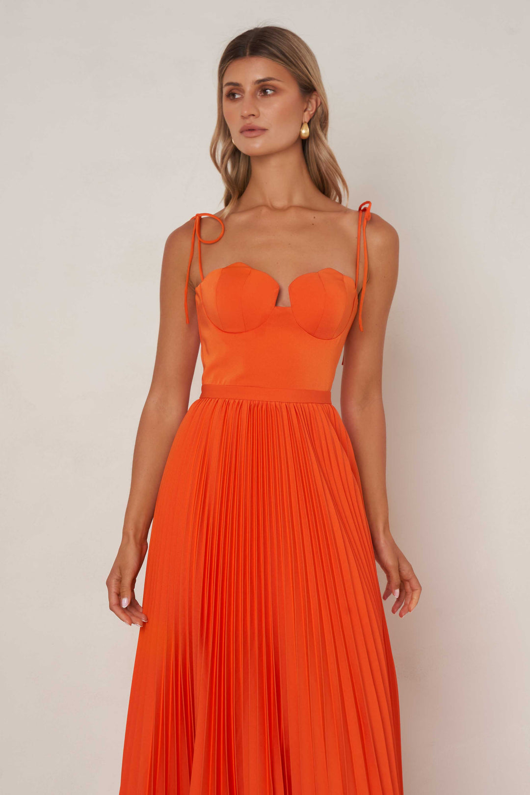 Whitney Dress - Tangerine - SHOPJAUS - JAUS