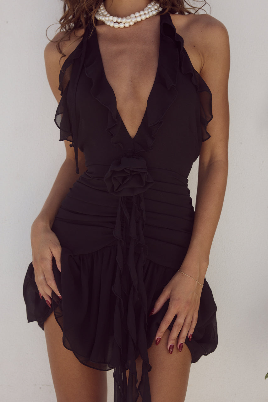 Zelie Mini Dress - Black - SHOPJAUS - JAUS