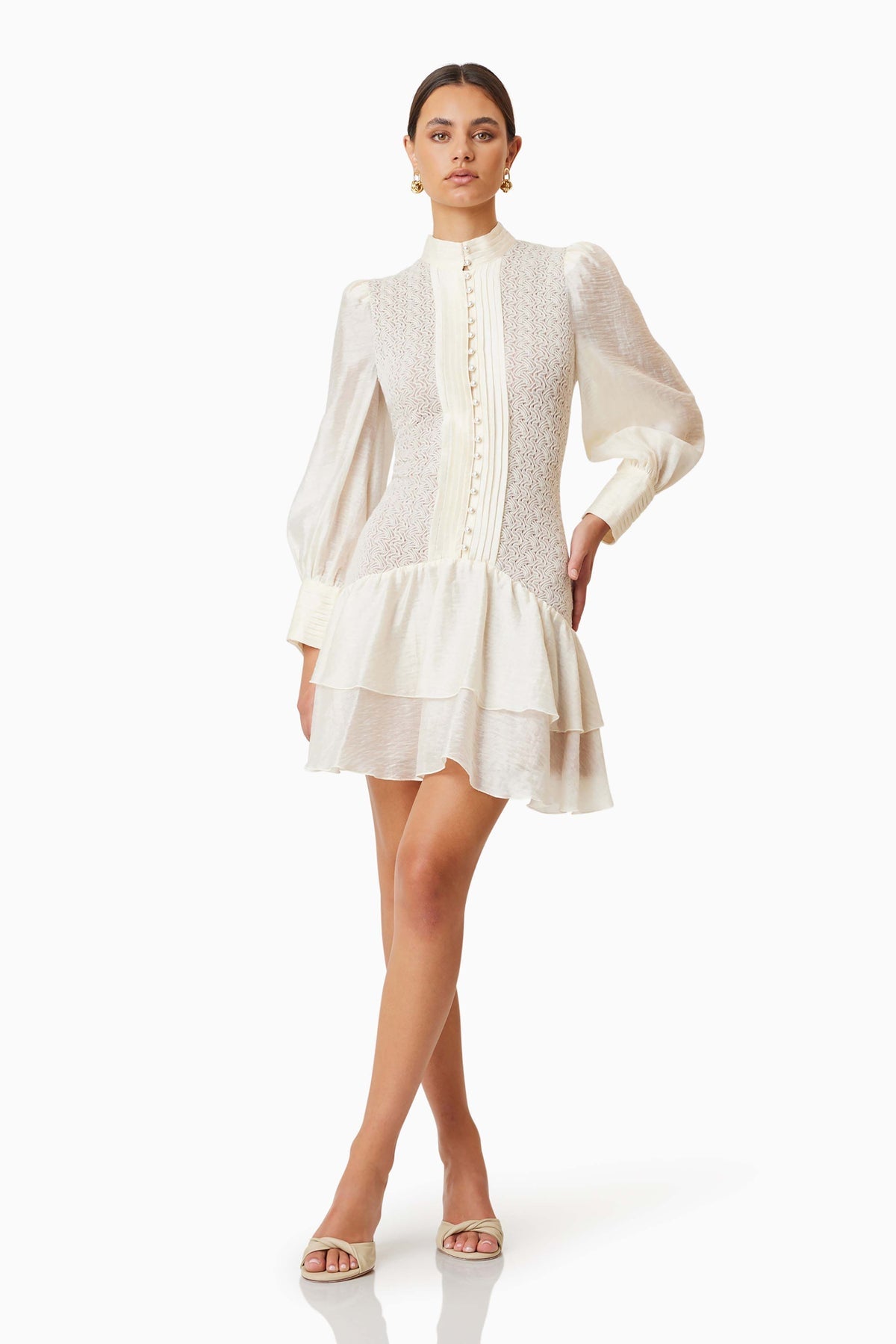 Bella Day Dress - Ivory - SHOPJAUS - JAUS
