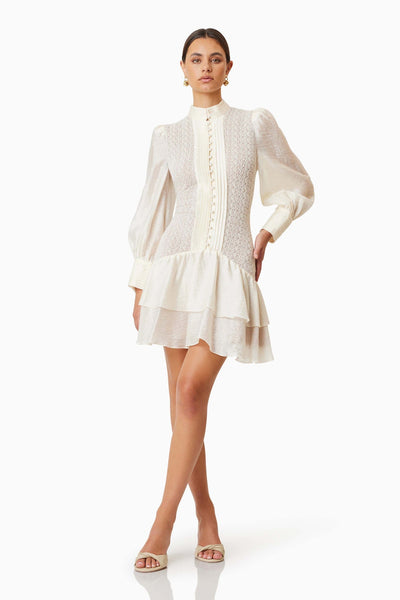 Bella Day Dress - Ivory - SHOPJAUS - JAUS