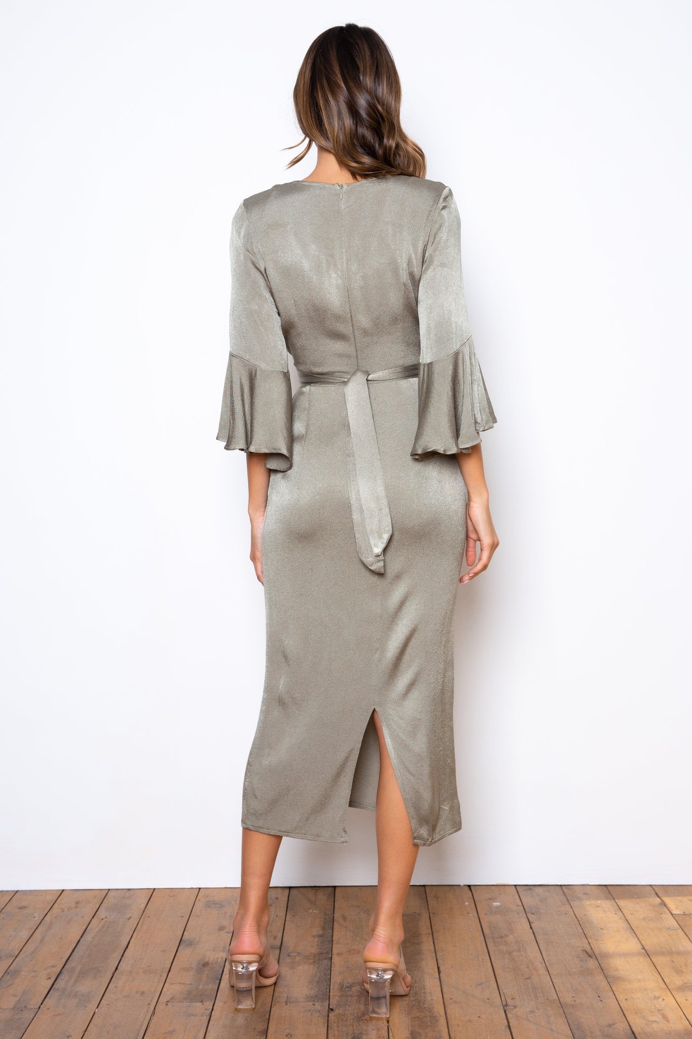 Adira Dress - Olive - JAUS