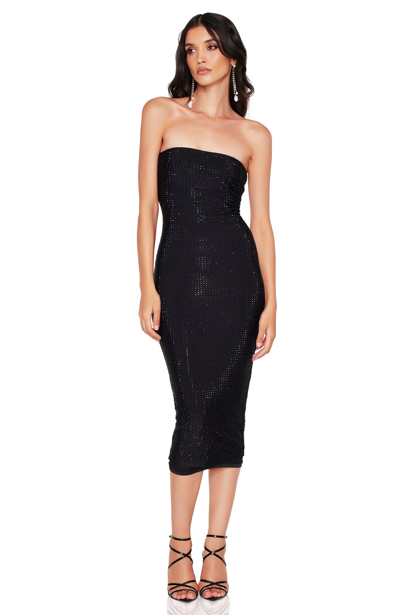 Nookie Adriana Midi Dress - Black - SHOPJAUS - JAUS