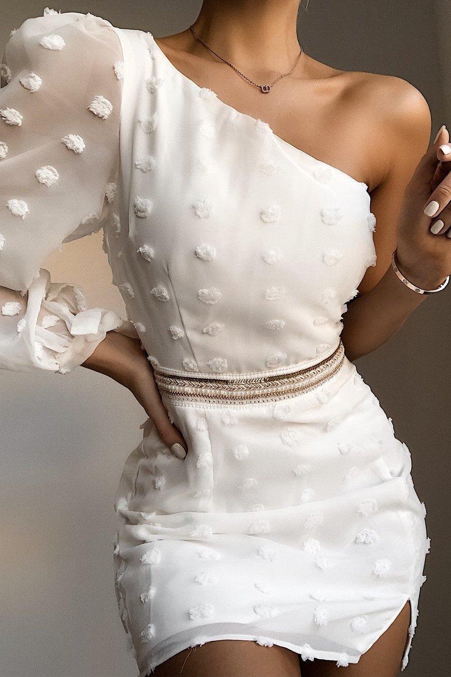Alira Mini Dress - White - SHOPJAUS - JAUS